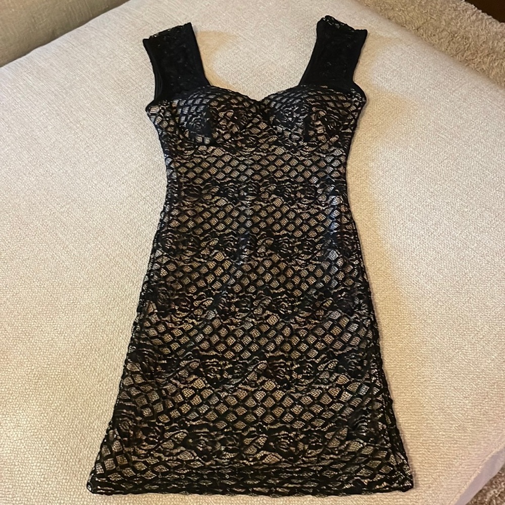 Foreign Exchange Black Lace Dress